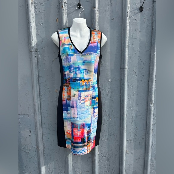 Marc Cain Neon Shift Dress, size N2 (US6) - Picture 1 of 8